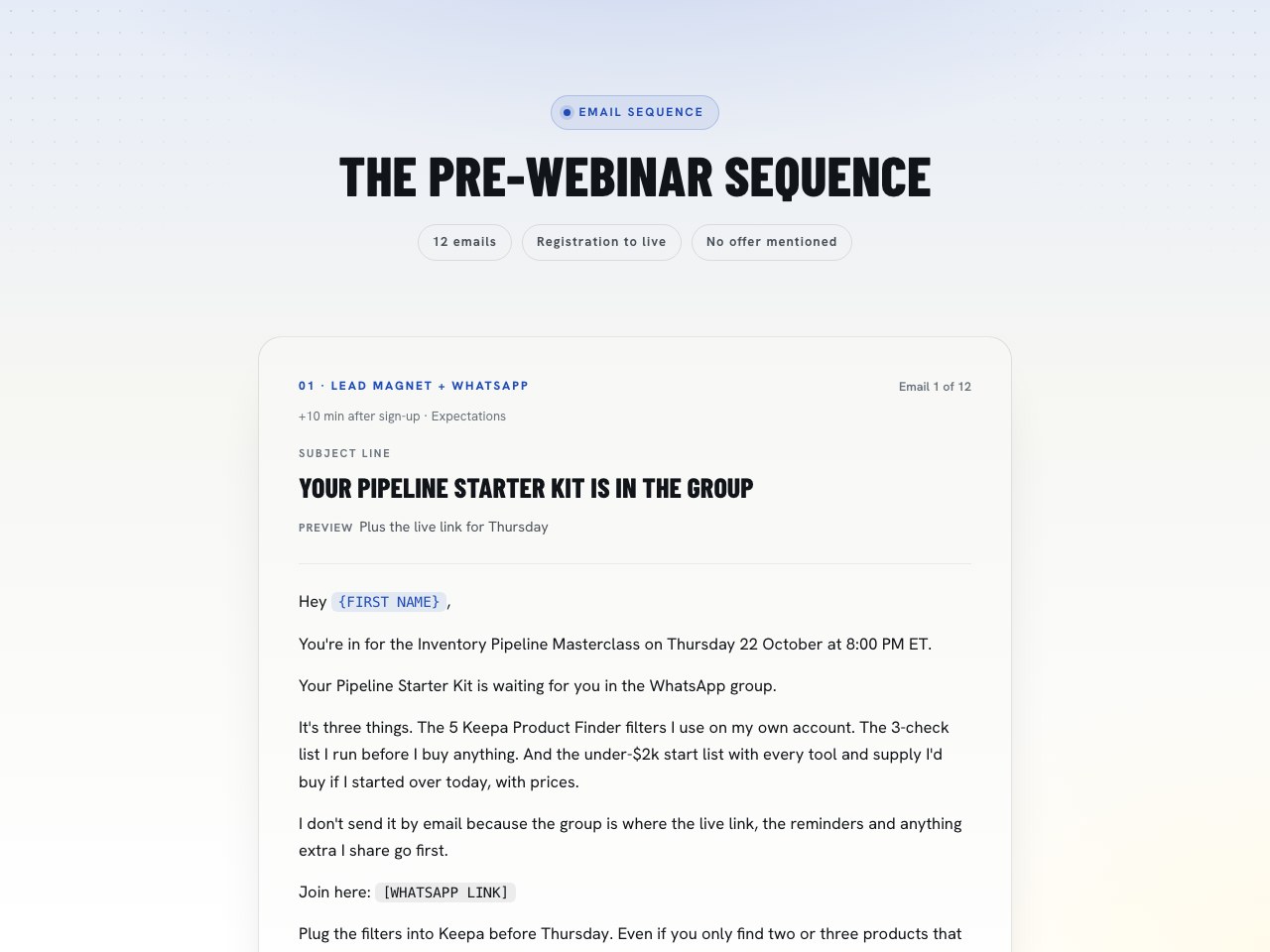 Pre-webinar preview